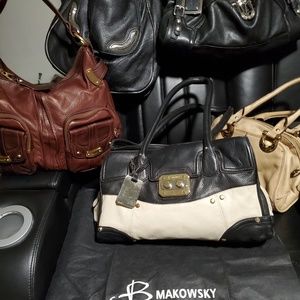Lot of 5 gently used B, Makowsky bags
